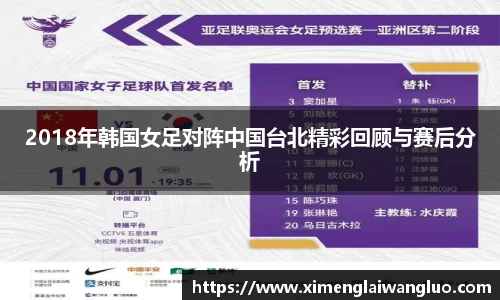 2018年韩国女足对阵中国台北精彩回顾与赛后分析